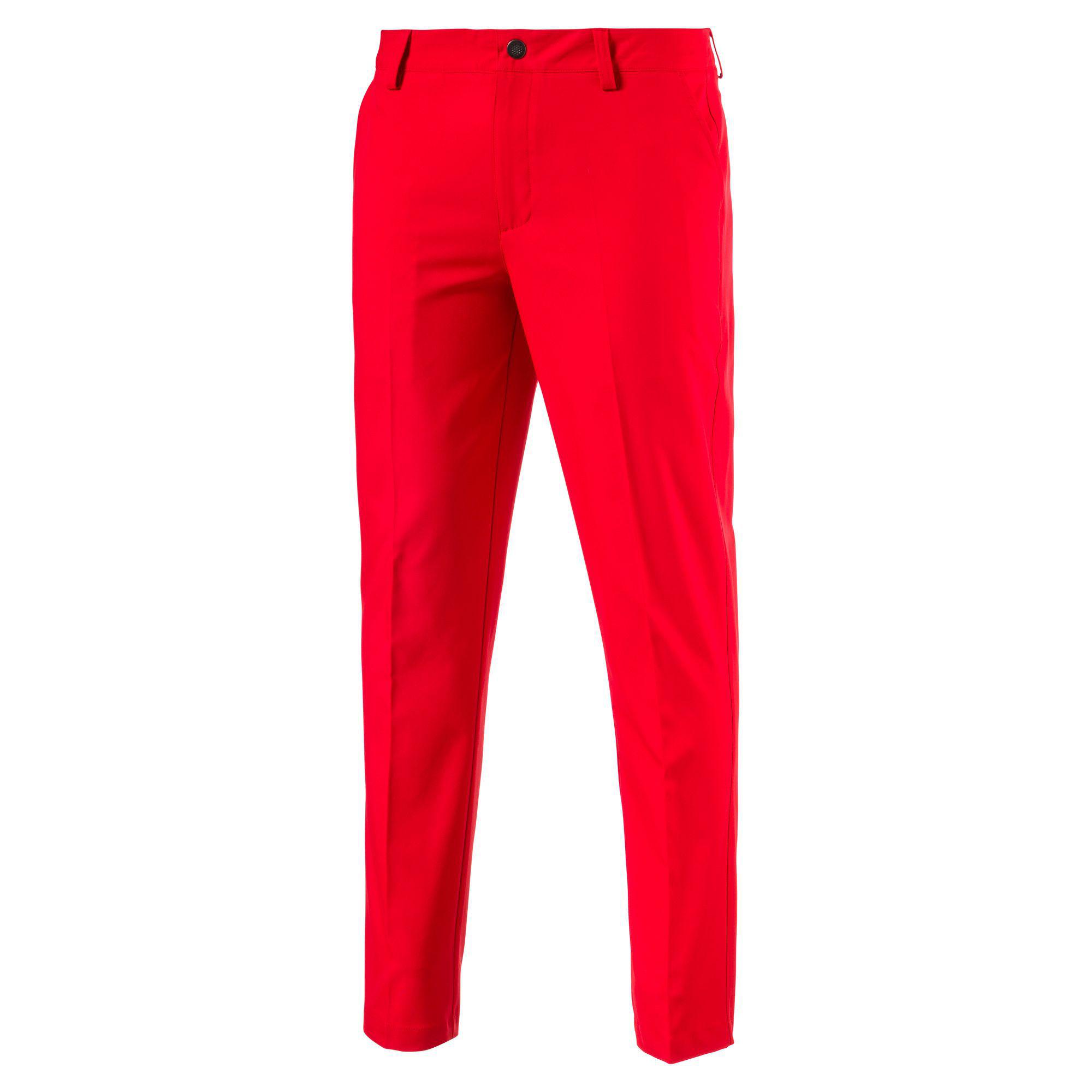 PUMA Tailored Tech Golf Pants in Red for Men - Lyst