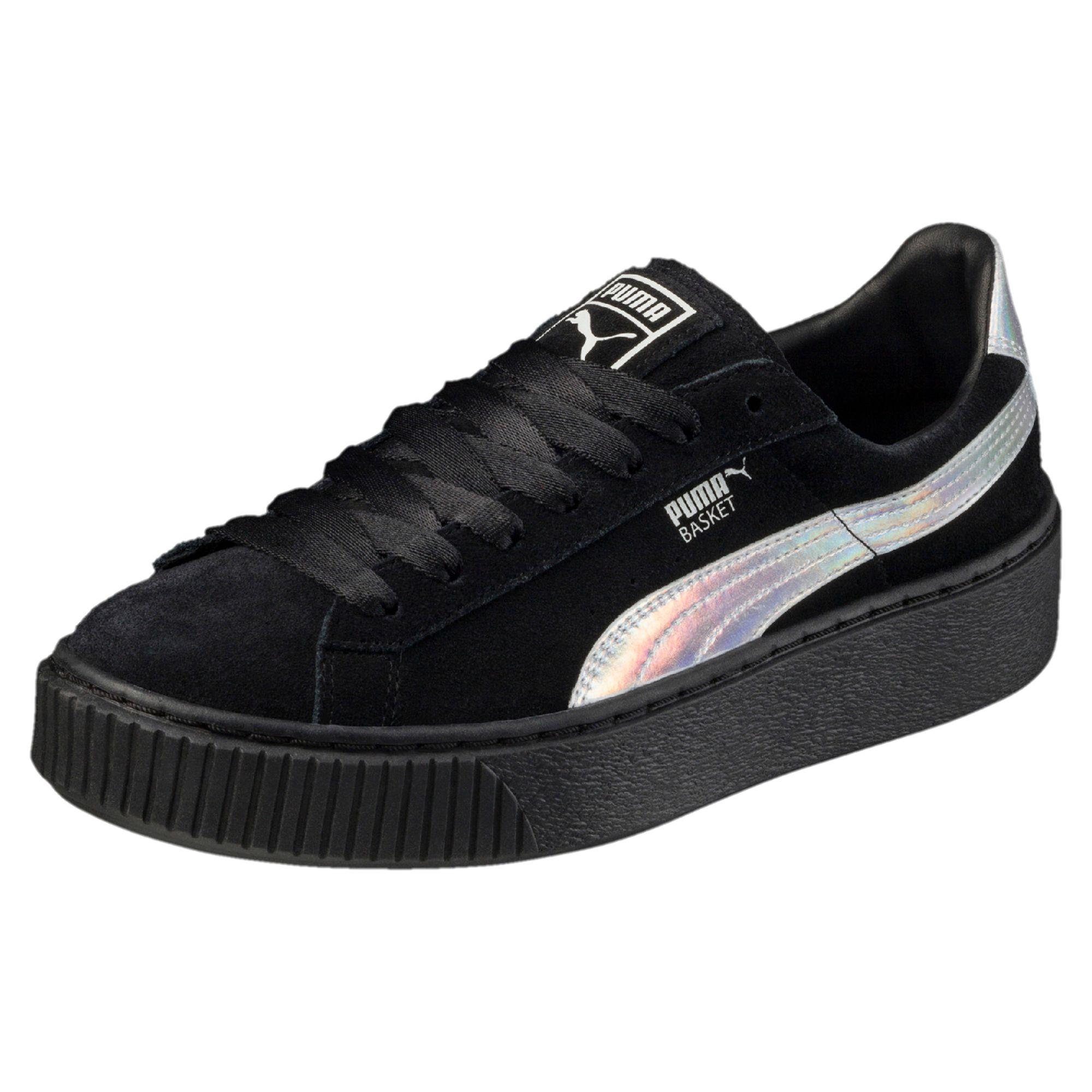 Puma Suede Platform Explosive Women's Sneakers in Black | Lyst