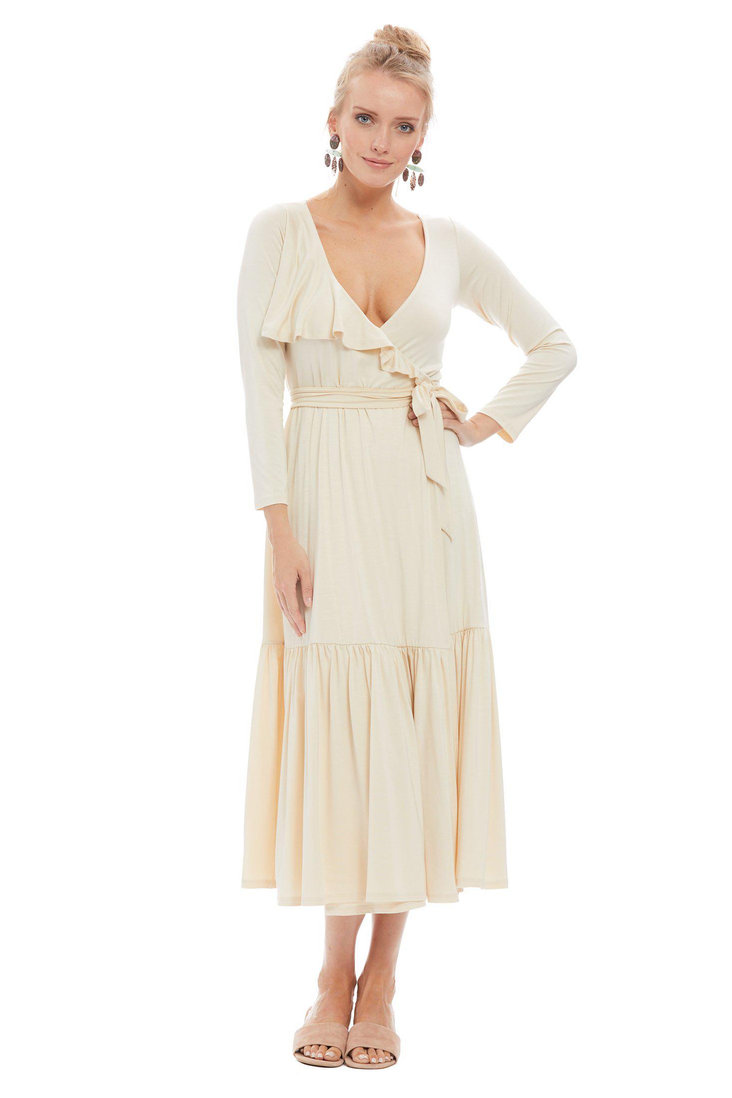 Rachel In Natural Nadine Lyst Wrap Pally Dress Cream fgY7b6yv