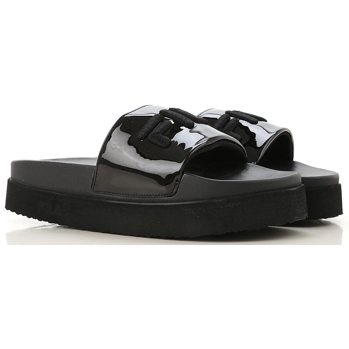 black fila sandals