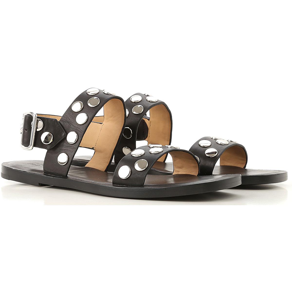 Jil Sander Sandals For Women in Black - Lyst
