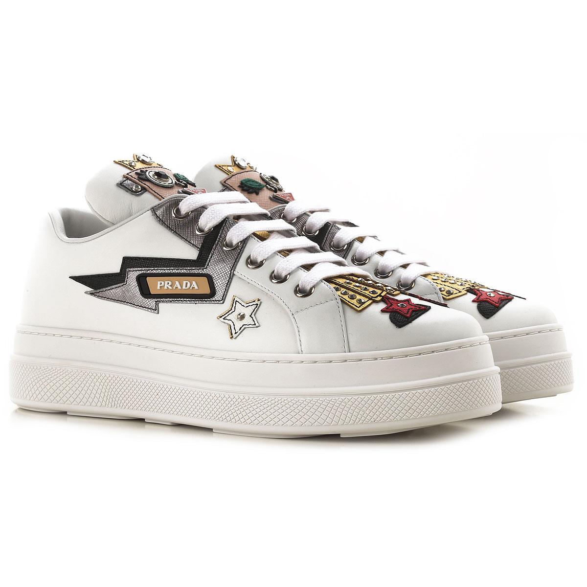 Prada Sneakers For Women in White - Lyst