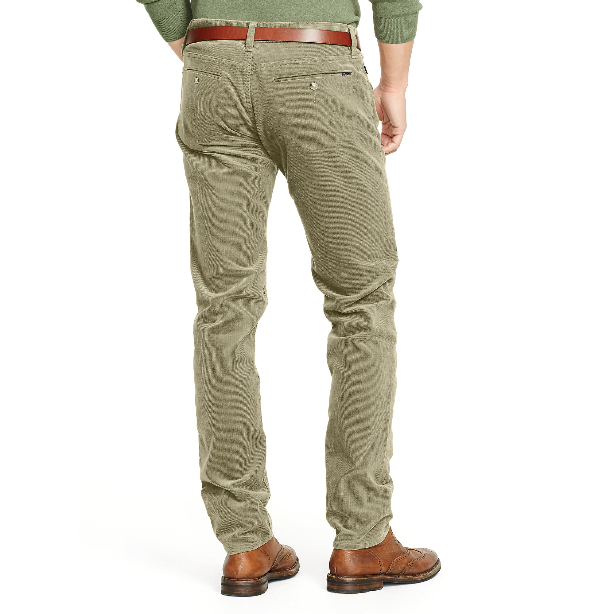 Lyst - Polo Ralph Lauren Stretch Slim-fit Corduroy Pant in Green for Men