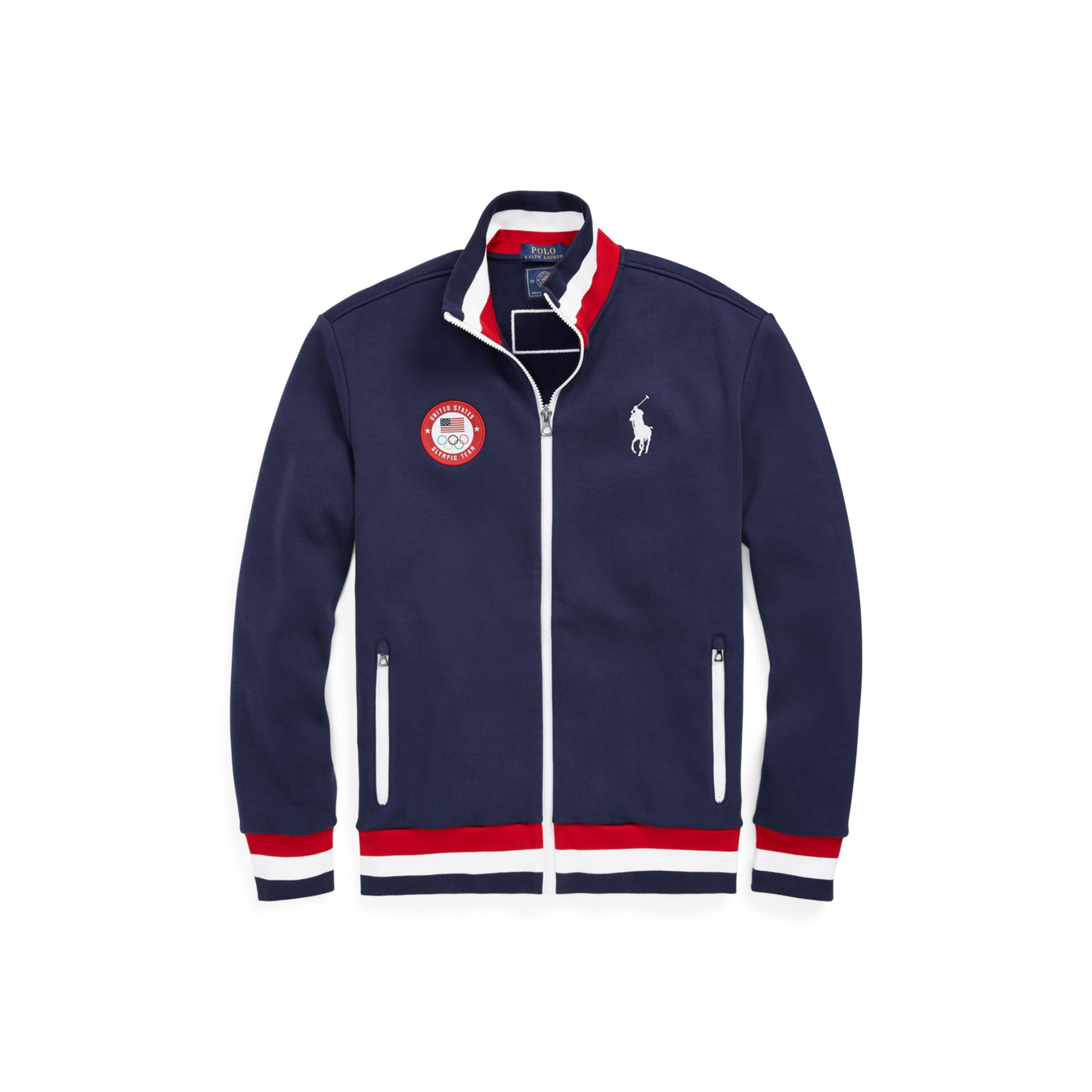 Lyst - Polo Ralph Lauren Team Usa Fleece Track Jacket in Blue for Men