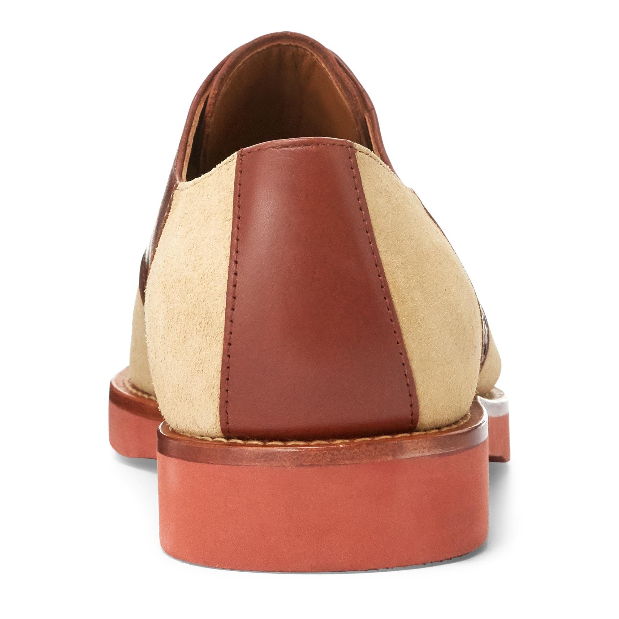 Polo Ralph Lauren Rhett Suede Saddle Shoe in Brown for Men Lyst