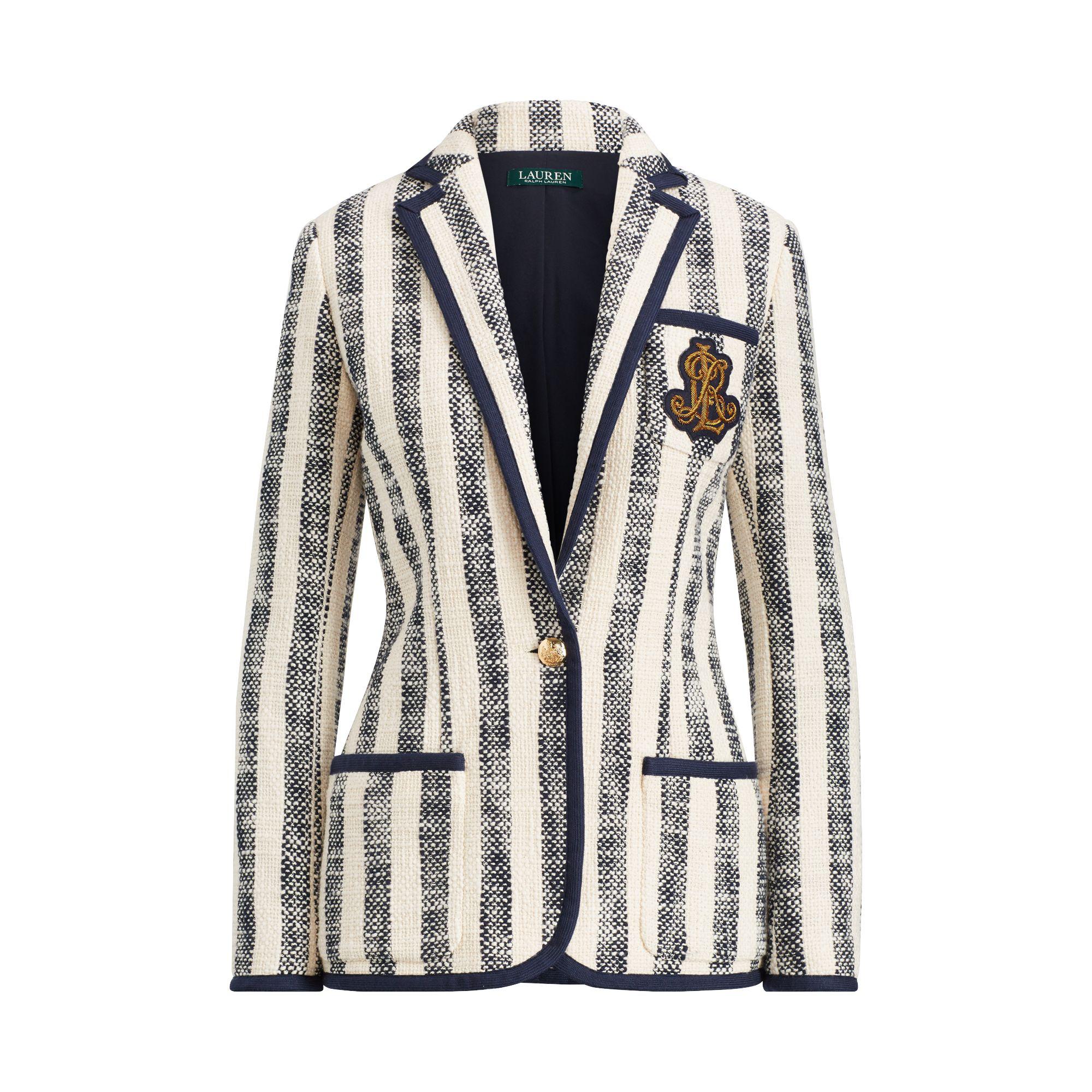 ralph lauren striped blazer