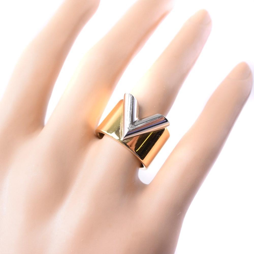 Lyst - Louis Vuitton M61085 Gold Plated Gold/silver Ring #13.5(jp Size) Women in Metallic