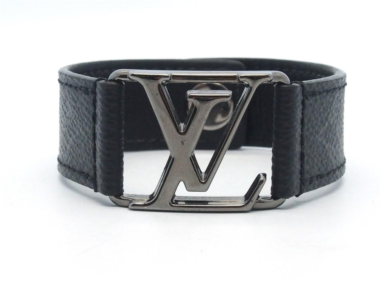 Lyst - Louis Vuitton Authentic Monogram Eclipse M6295 Hockenheim Bracelet Size 21 17032053ck in ...