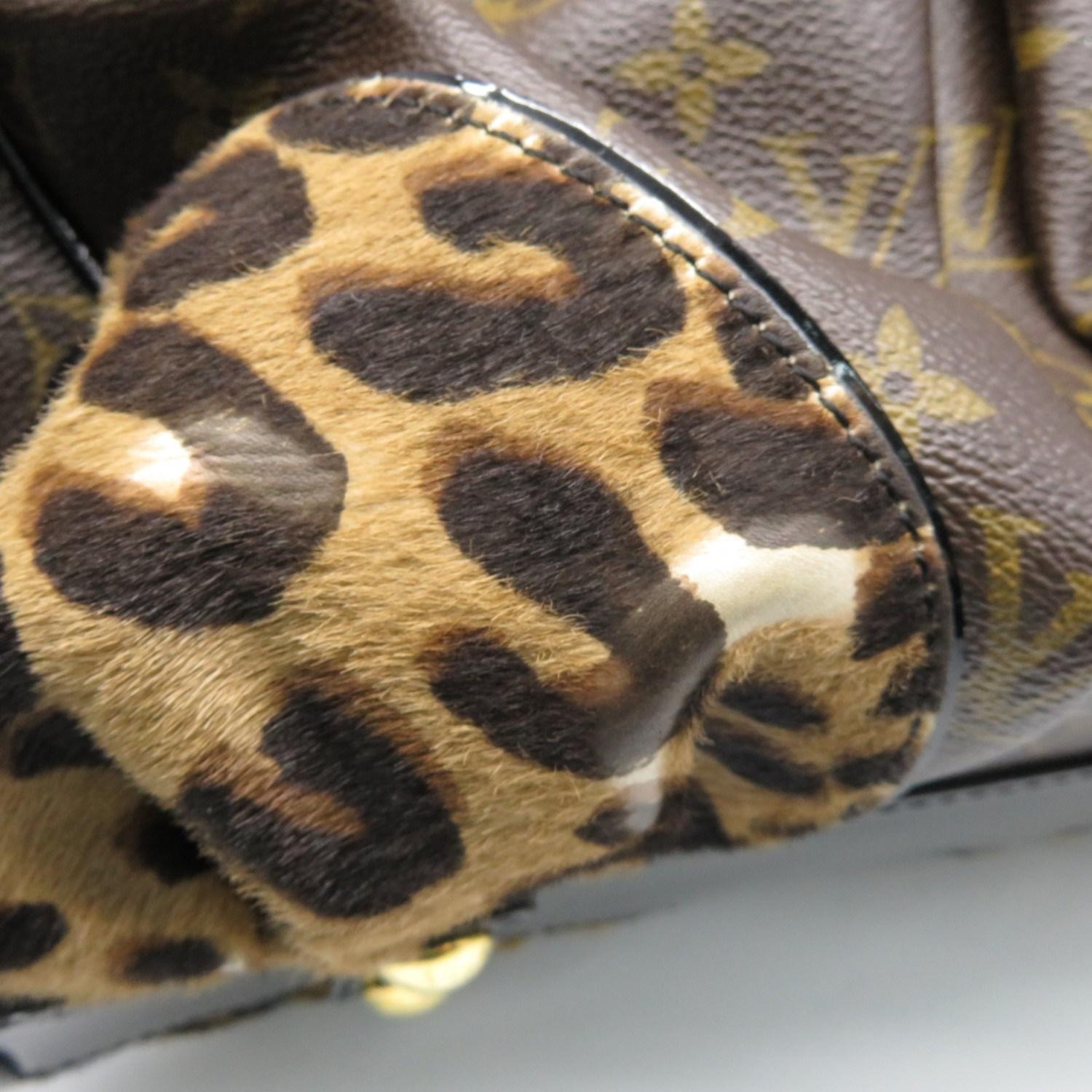 Louis Vuitton Lv Adele Leopard Satchel Shoulder Bag M95284 Monogram 7441 in Brown - Lyst