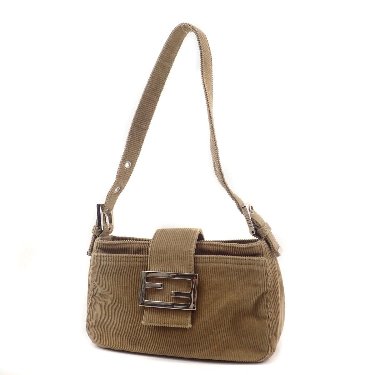 Lyst Fendi Corduroy Handbag Mini Bag In Natural Gallery