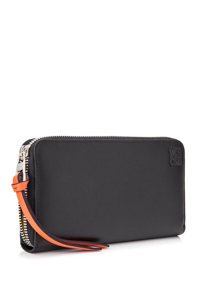 Loewe Leather Rainbow Zip Around Wallet in Black - Lyst