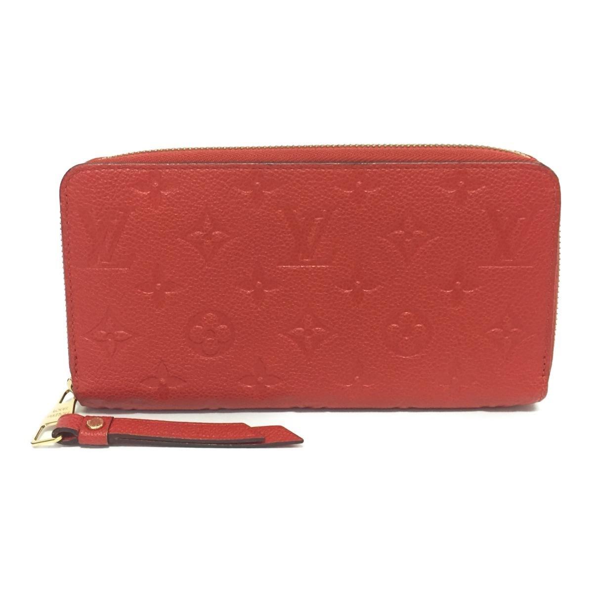 Louis Vuitton Auth Zippy Wallet Round Purse M61865 Monogram Empriente Cerise in Red for Men - Lyst