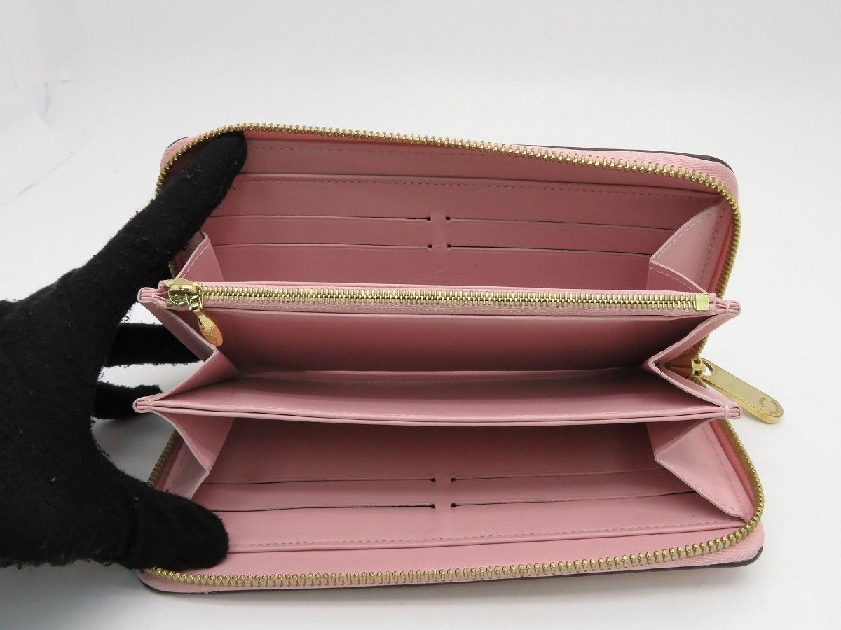 Lyst - Louis Vuitton Lv Long Wallet Purse Pink M90076 Vernis Leather 0294 in Pink