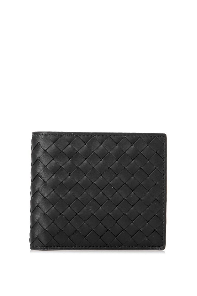 Bottega Veneta Intrecciato Vn Bifold Wallet in Black for Men - Lyst