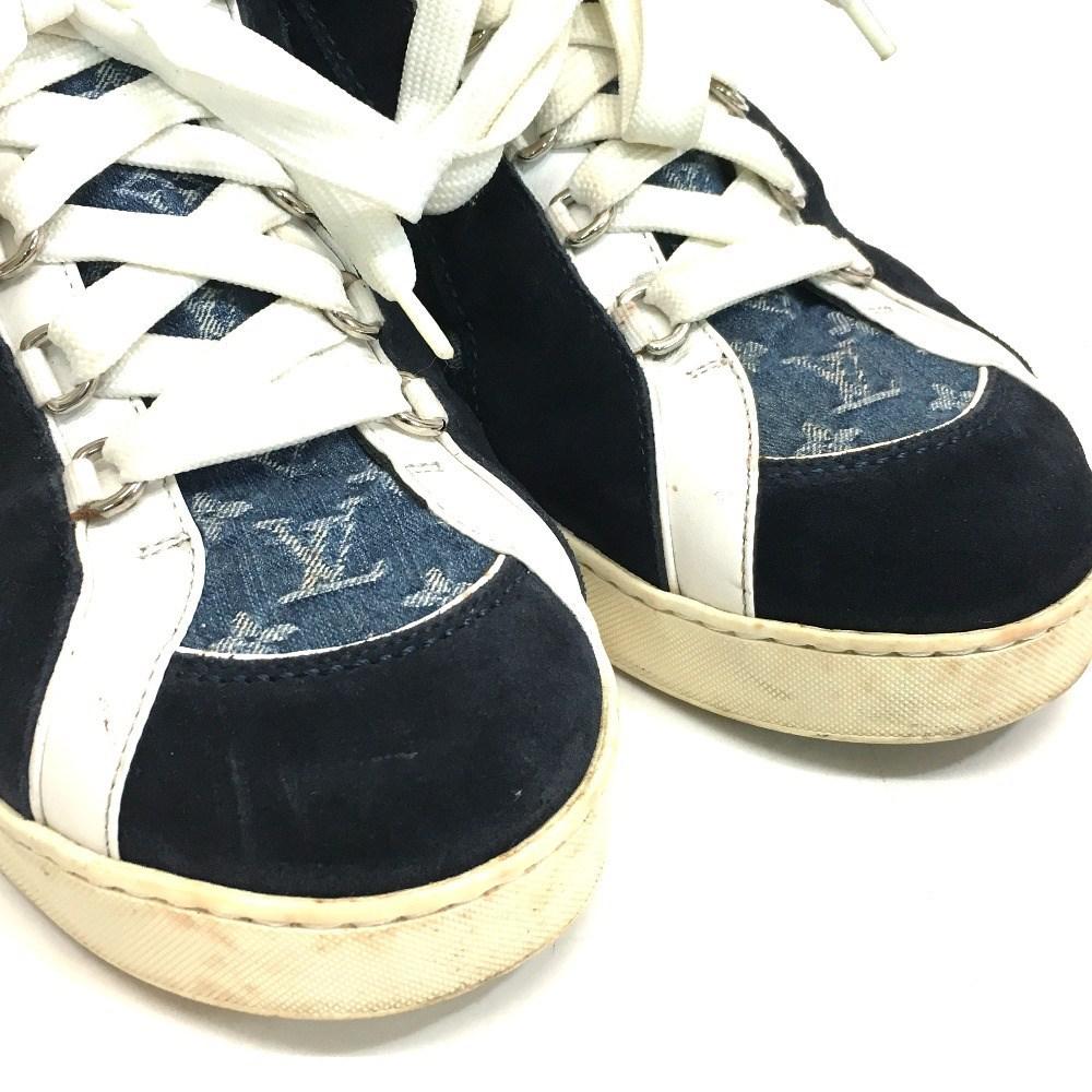 Lyst - Louis Vuitton Monogram Denim Suede X Denim Men&#39;s Shoes Sneakers Blue Series ...