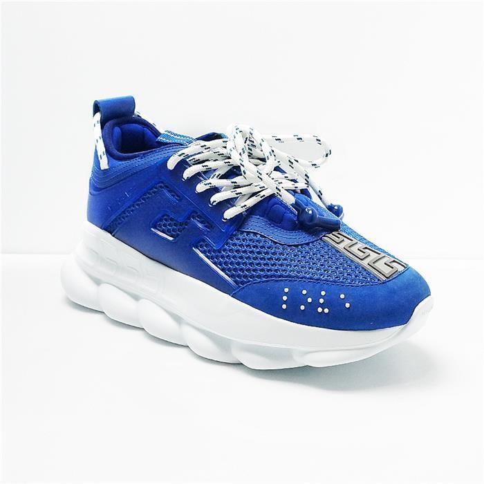 Versace Low Top Sneakers in Blue for Men - Lyst