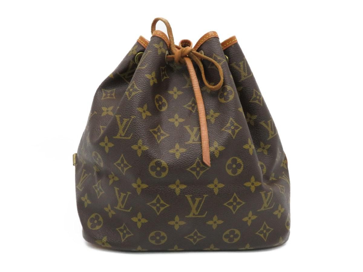 Lyst - Louis Vuitton Lv Petit Noe Bucket Bag Shoulder Bag M42226 Monogram 6454 in Brown