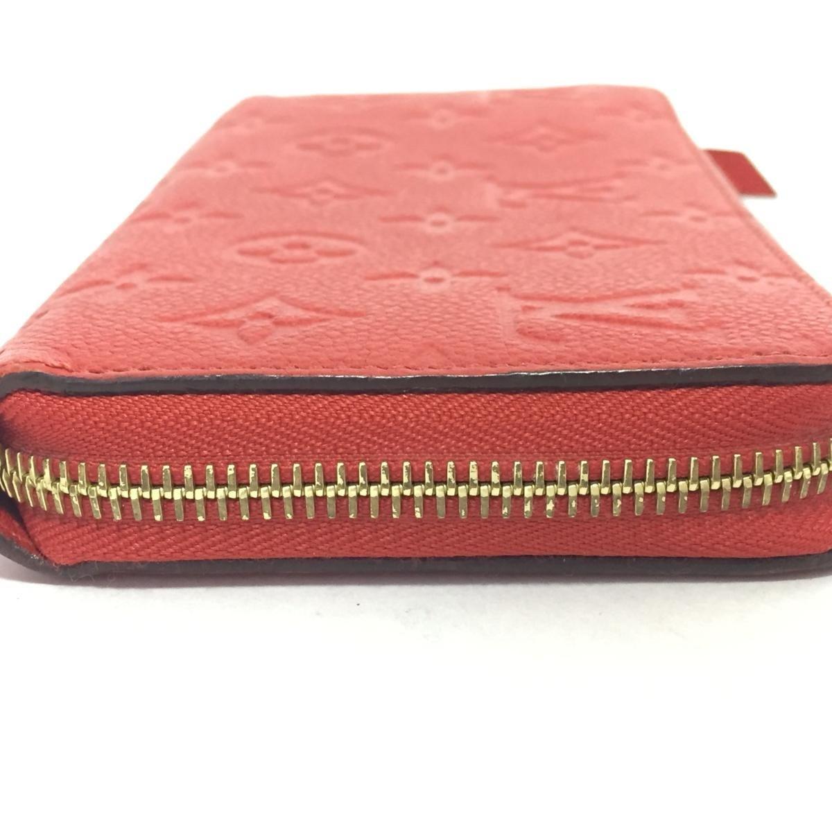 Louis Vuitton Auth Zippy Wallet Round Purse M61865 Monogram Empriente Cerise in Red for Men - Lyst