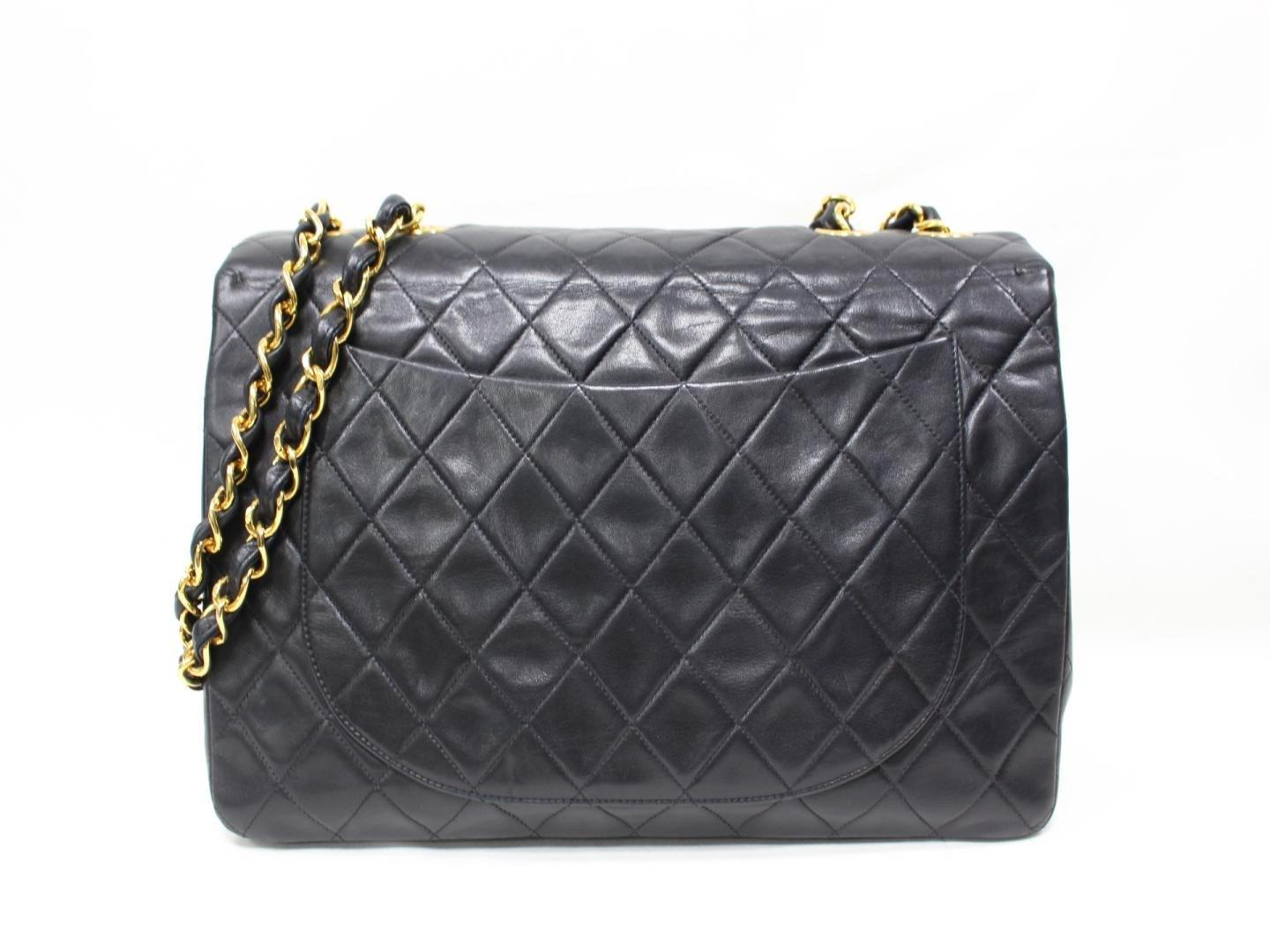Lyst Chanel Deca Jumbo Matelasse Chain Shoulder Bag Sheep Leather Gallery