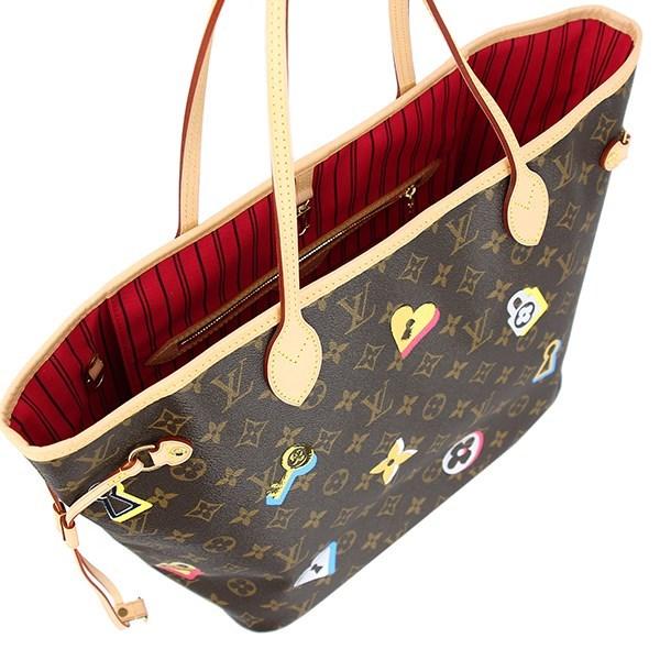 Louis Vuitton Neverfull Mm Monogram Love Lock Shoulder Bag Tote Bag [new] in Brown - Lyst