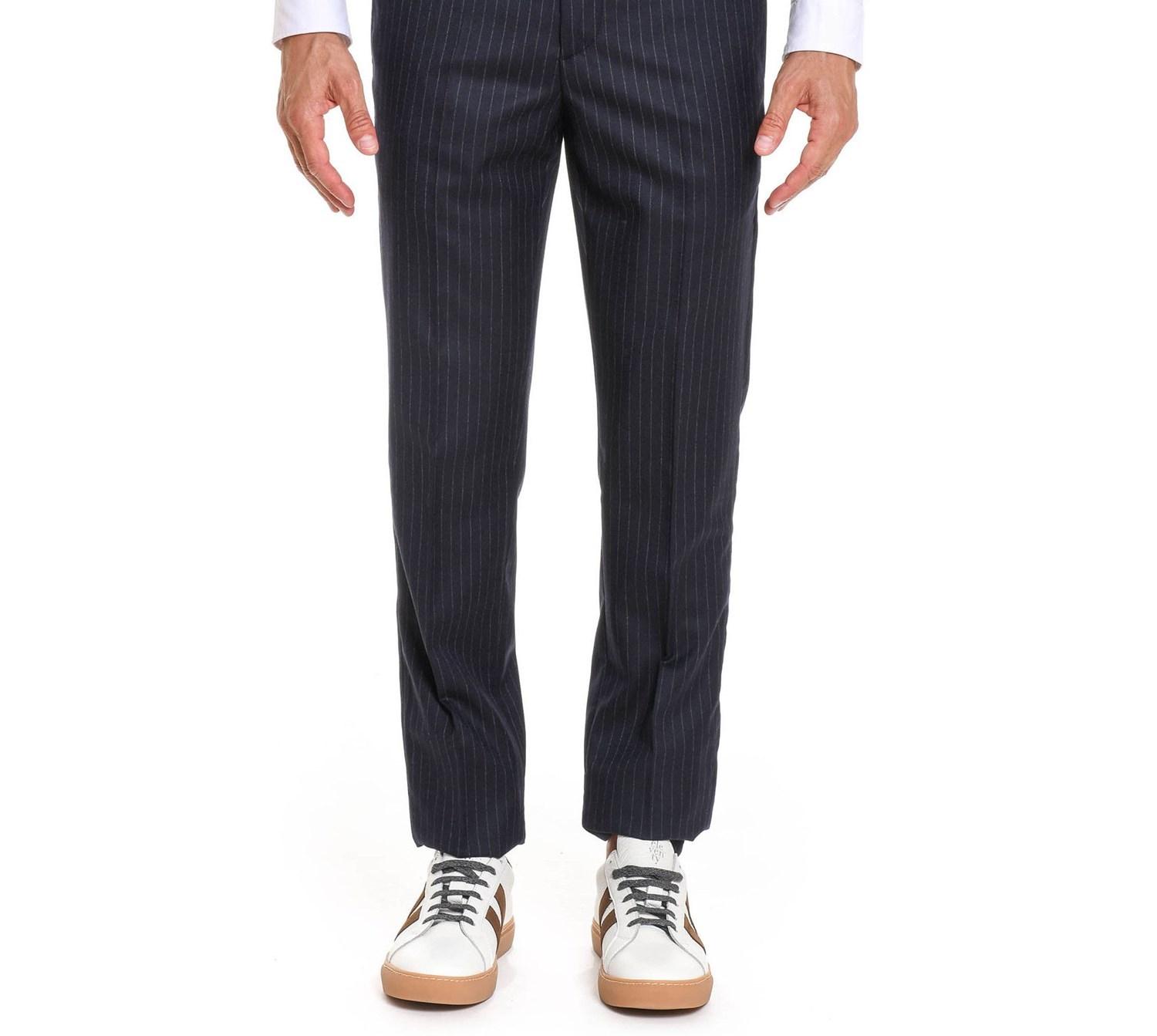 Lyst - Brunello Cucinelli Men's Ml421t1050c012 Blue Wool Pants in Blue ...