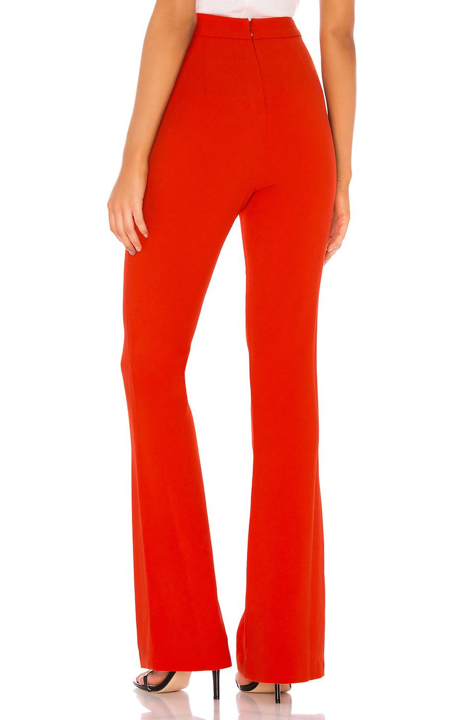 Michael Costello Synthetic X Revolve Linda Pant in Red Orange (Red) - Lyst