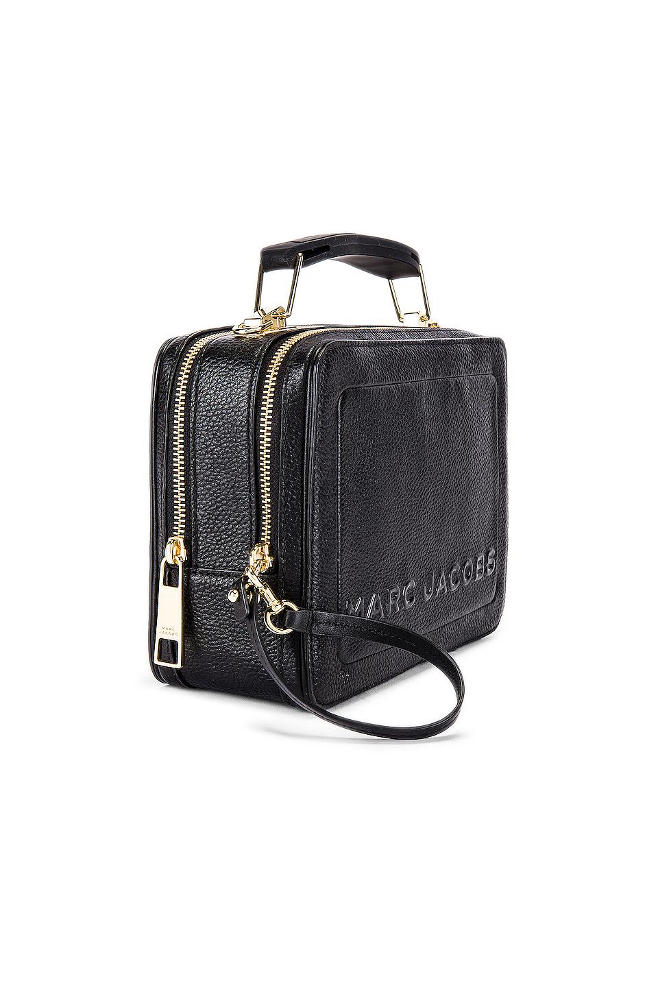 Marc Jacobs The Box 23 Leather Top Handle Bag in Black - Lyst