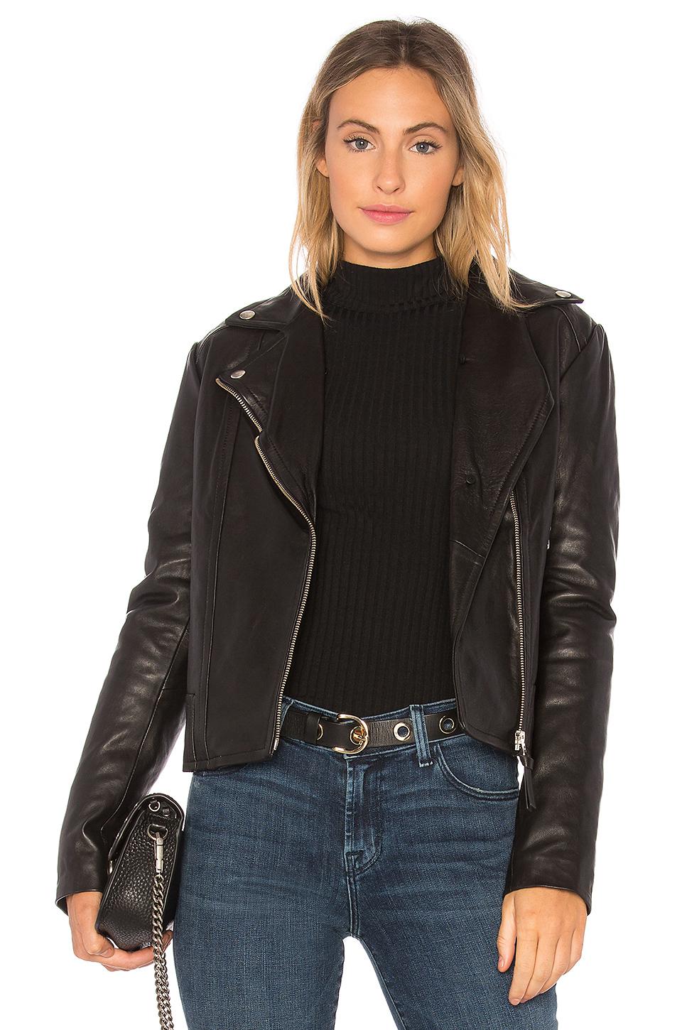 Lyst Mackage Yoana Leather Jacket With Fur Trim In Black Mackage Black Yoana Leather Jacket With Fur Trim Lyst View Fullscreen