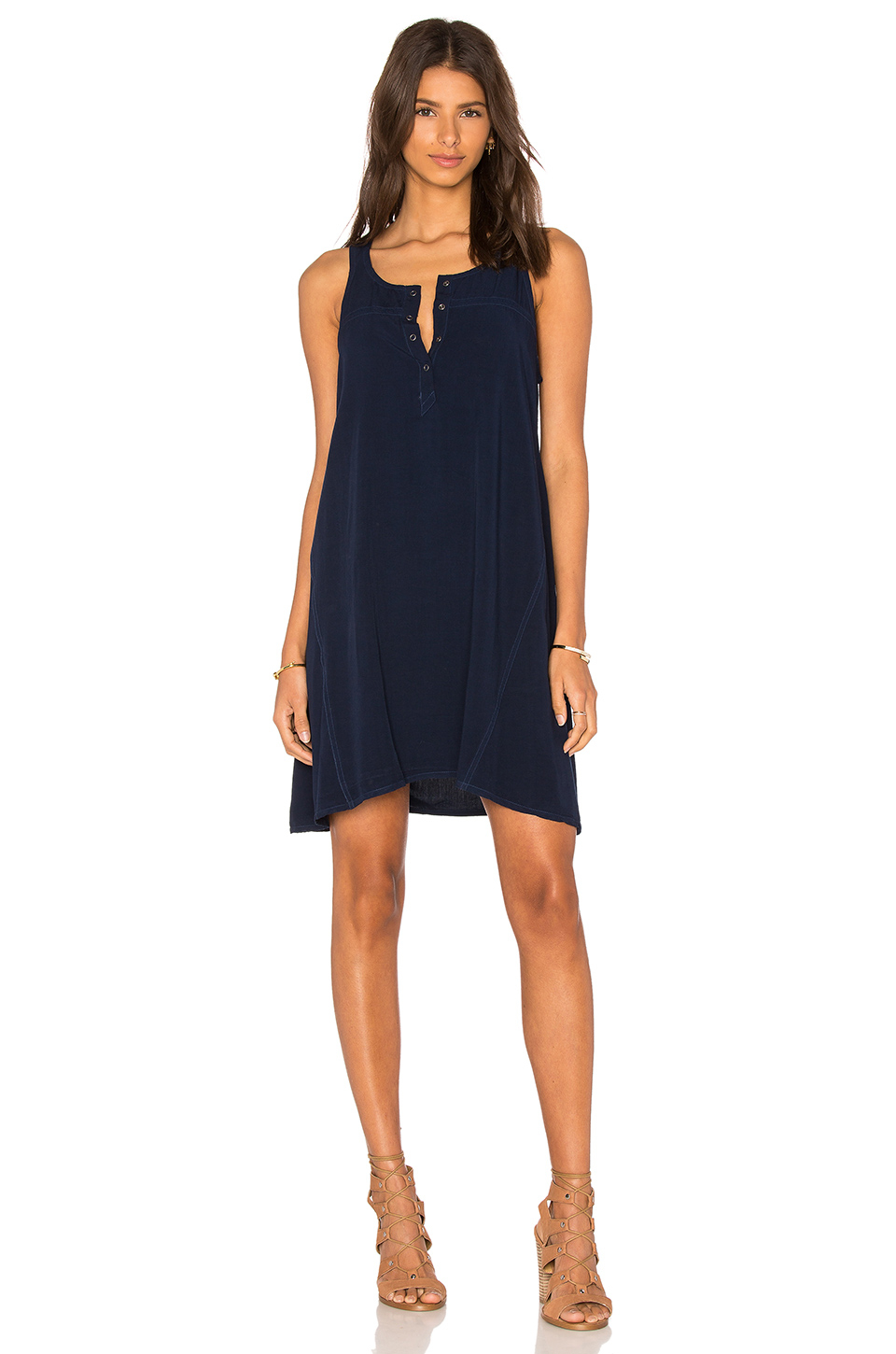 Lyst - Splendid Tank Dress in Black