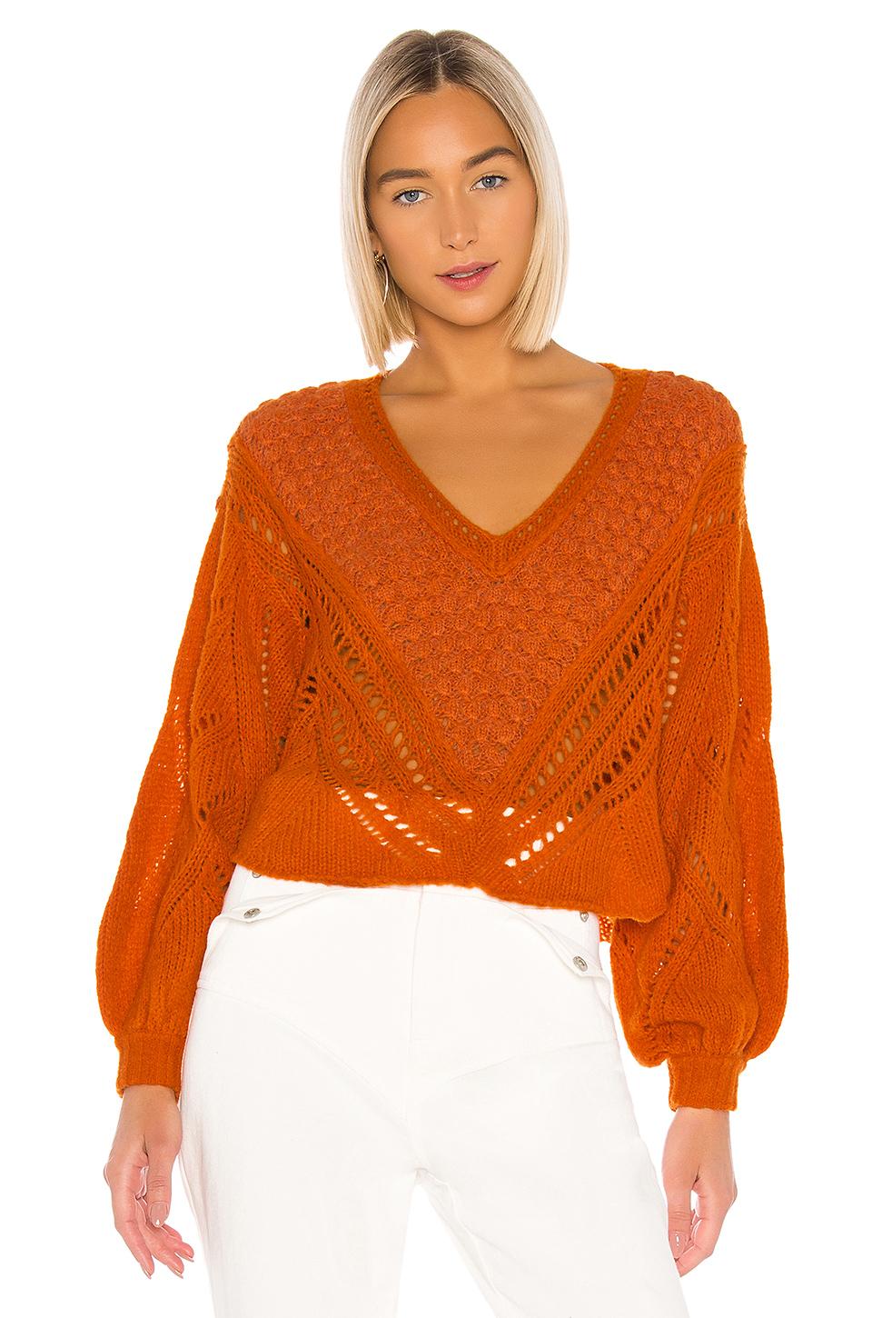 free people orange shirt