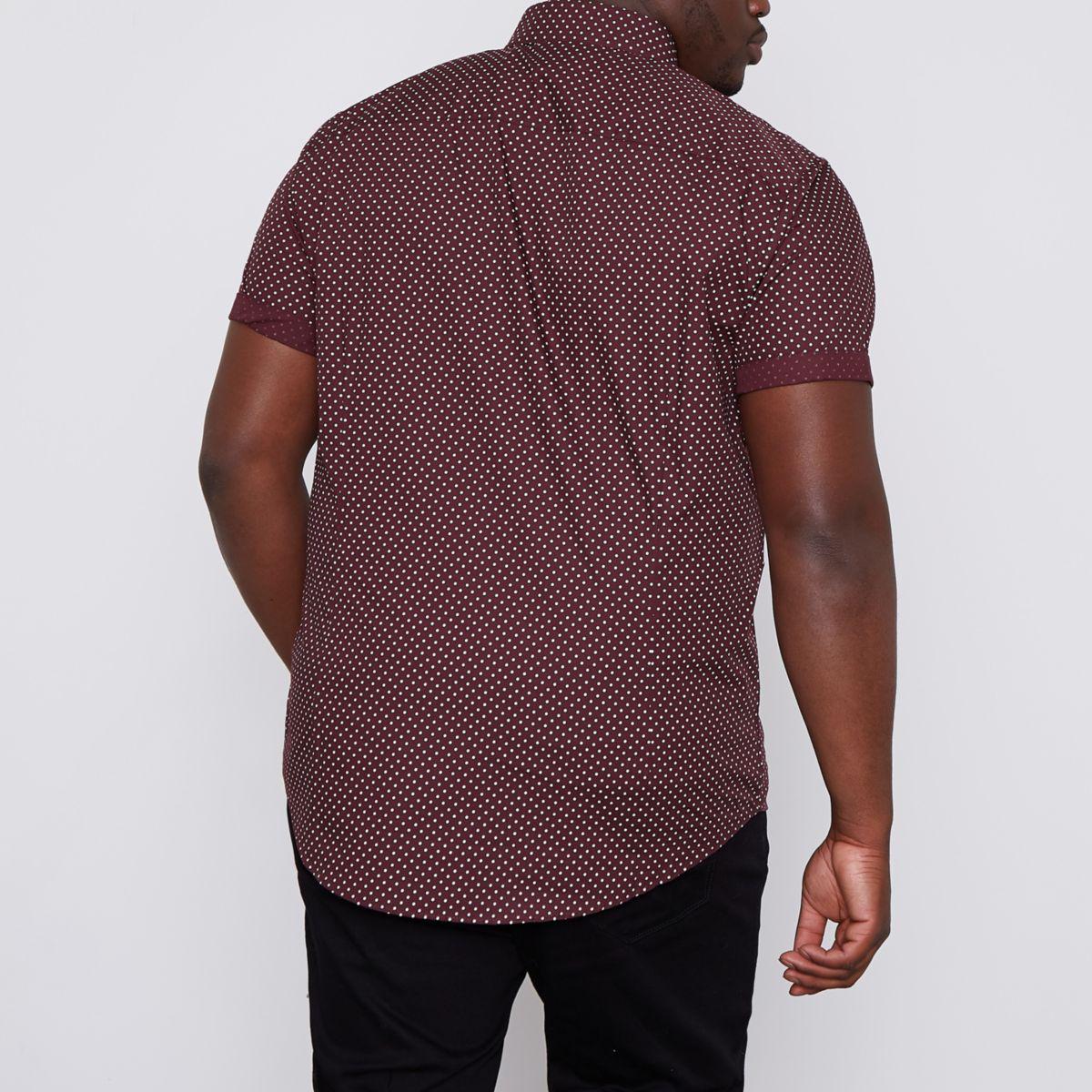 men's big polka dot shirt