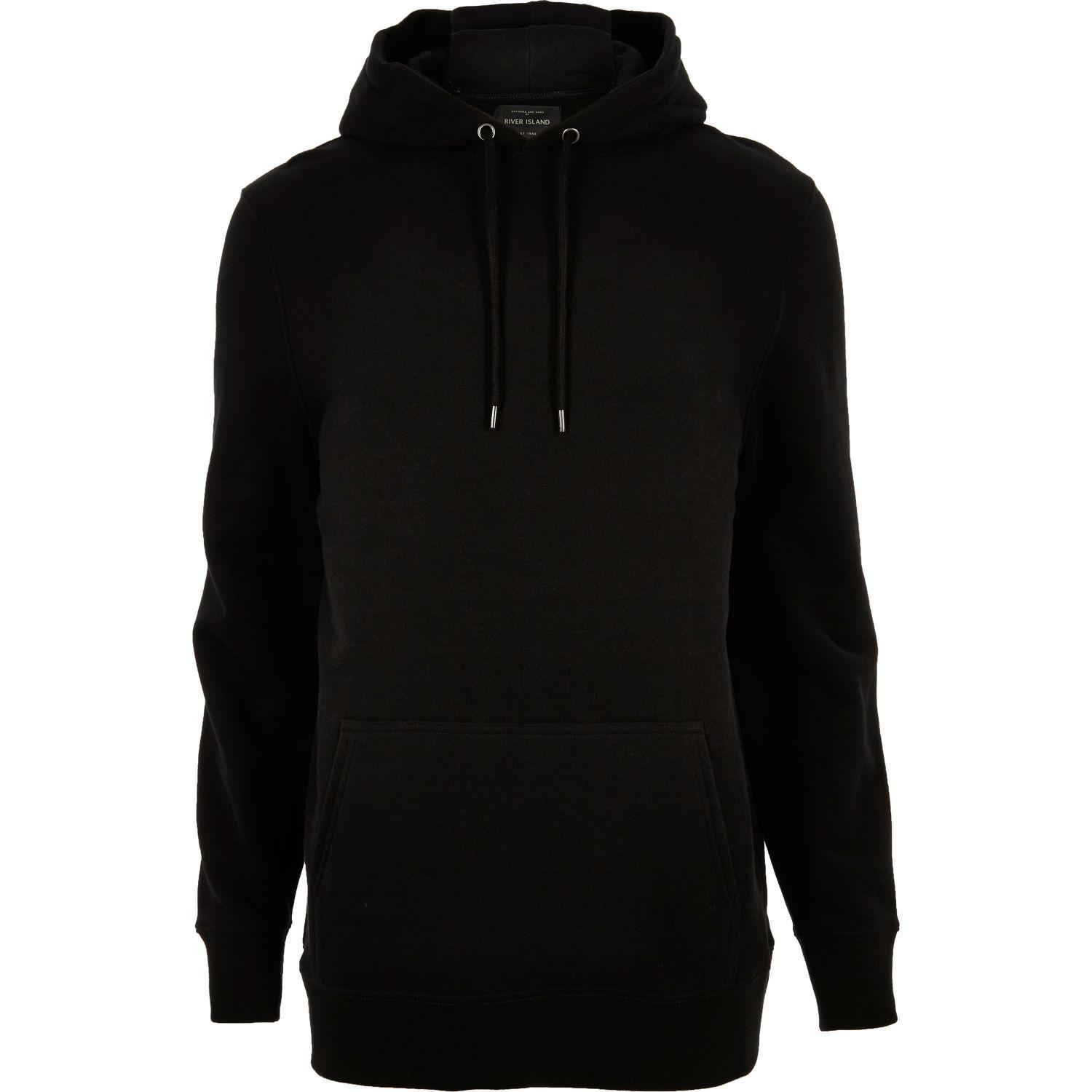 Lyst River Island iBlacki Cotton iHoodiei in iBlacki for Men