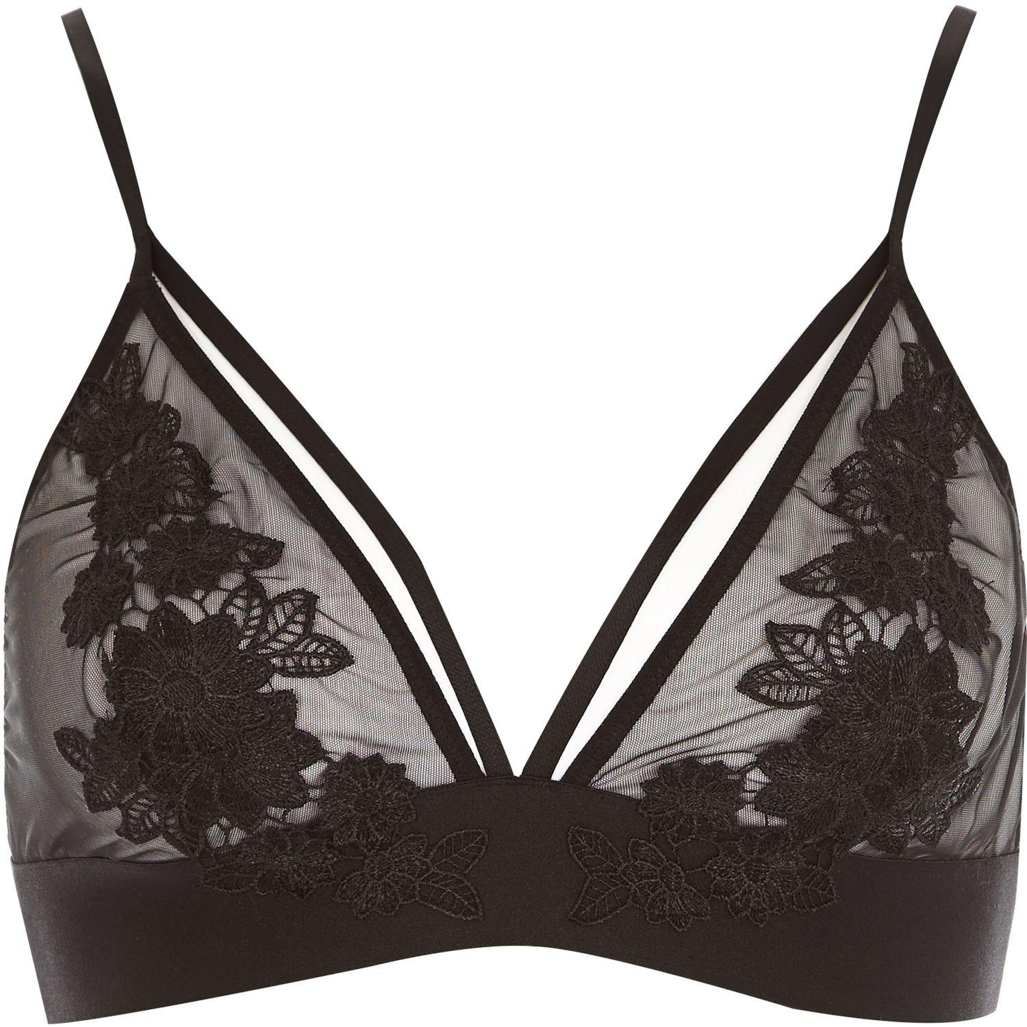 Near black dobby mesh underwired plunge bra not working pregnancy