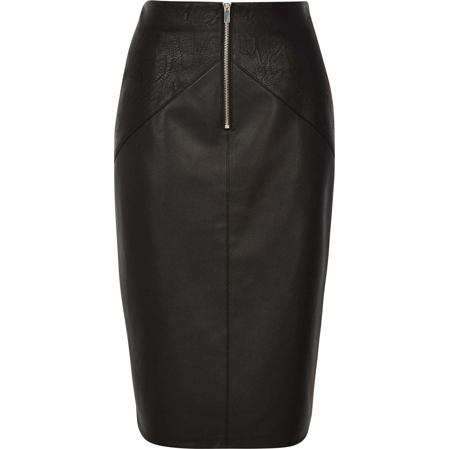 River Island Leather Look Skirt River Island Leather Look Skirt