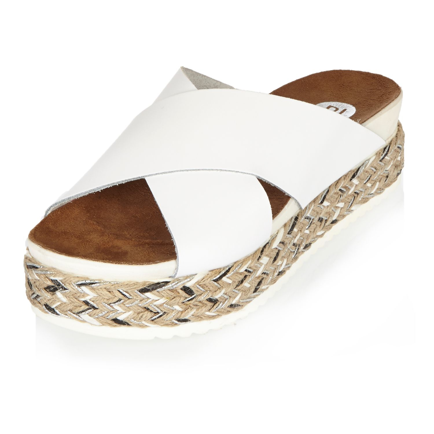 white espadrille flatform