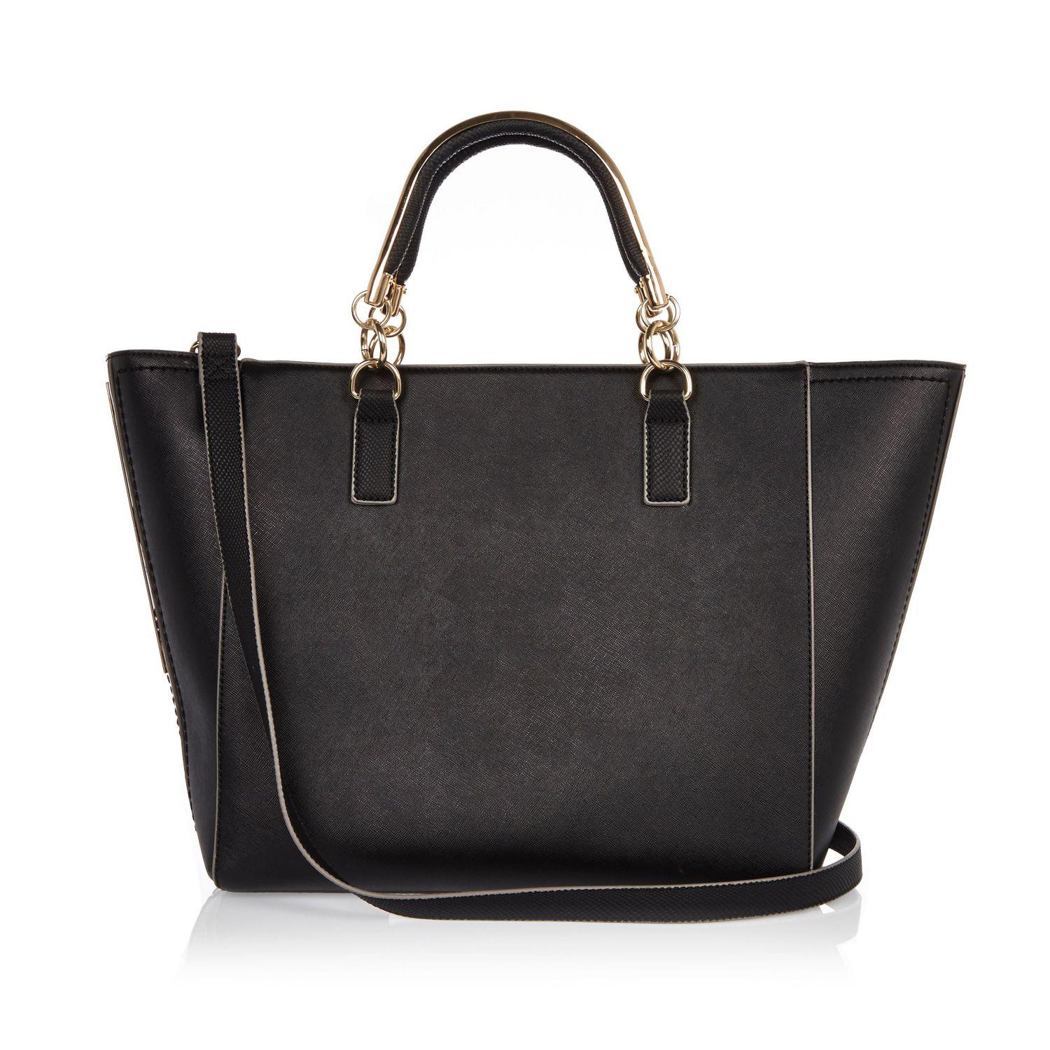 Black handbags river island hot sale