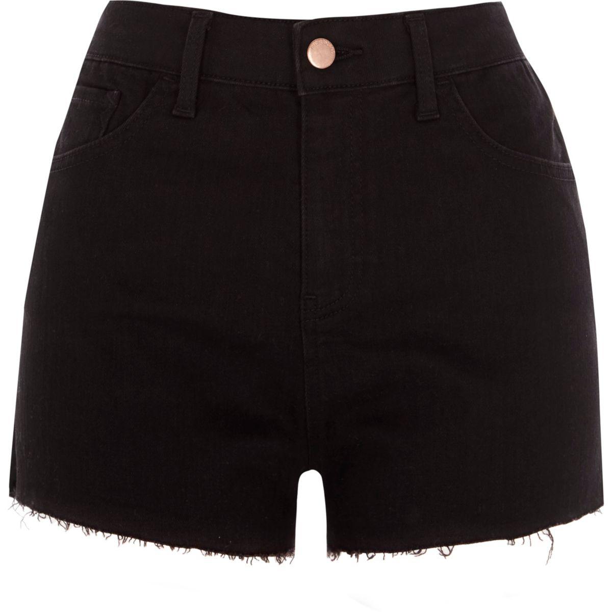 black hotpant shorts