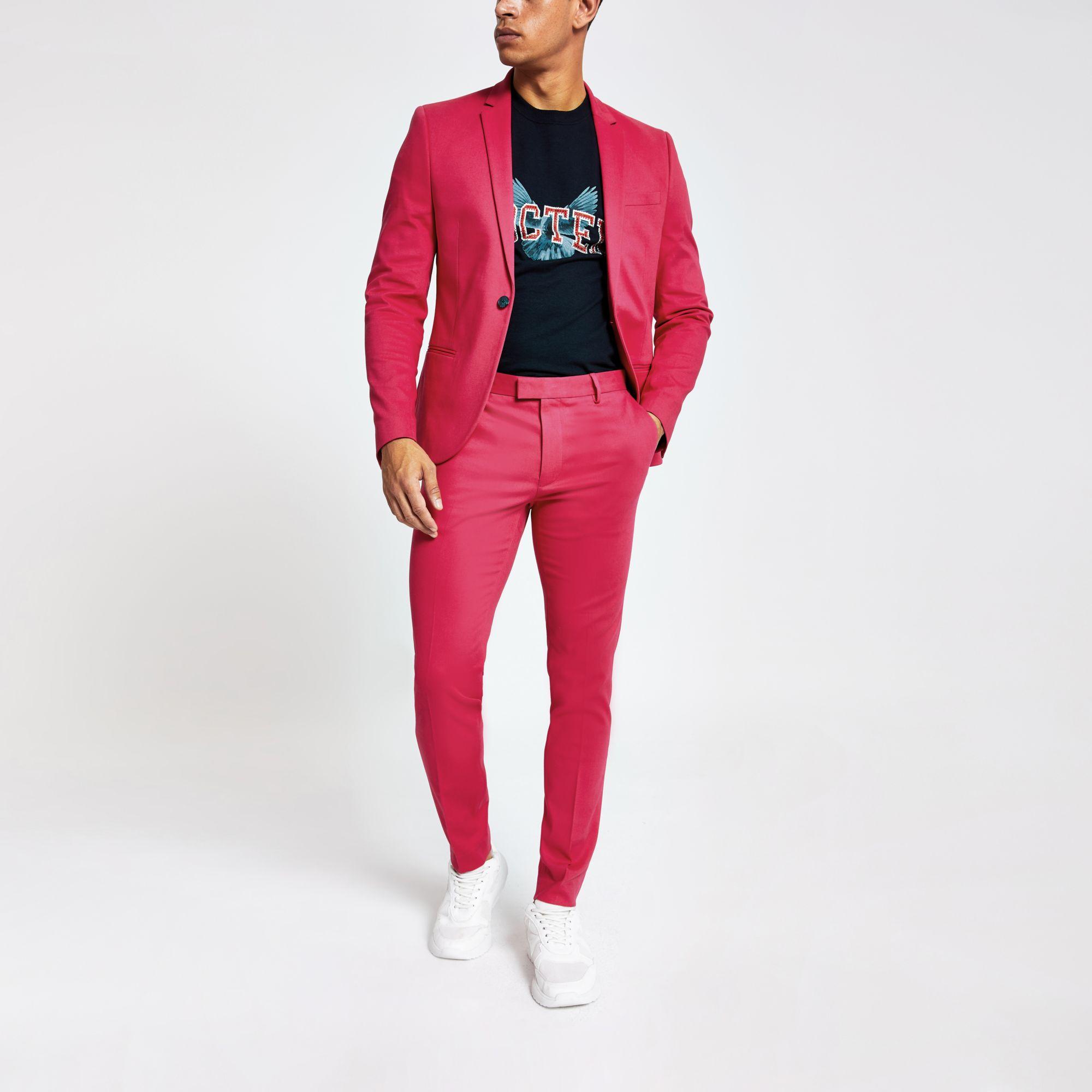 neon pink pants men