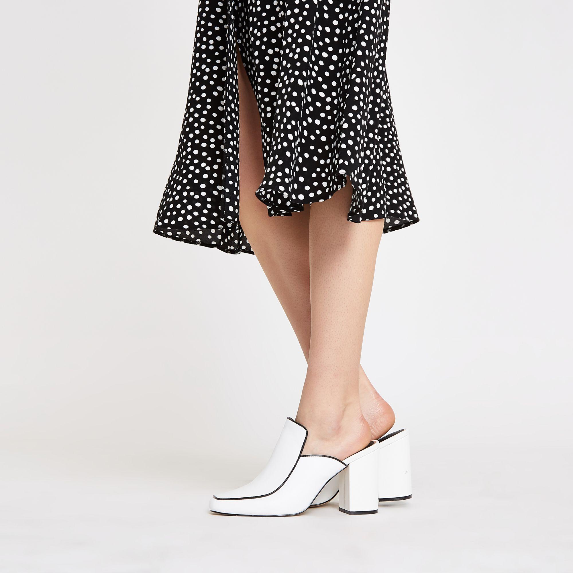 river island mules flat
