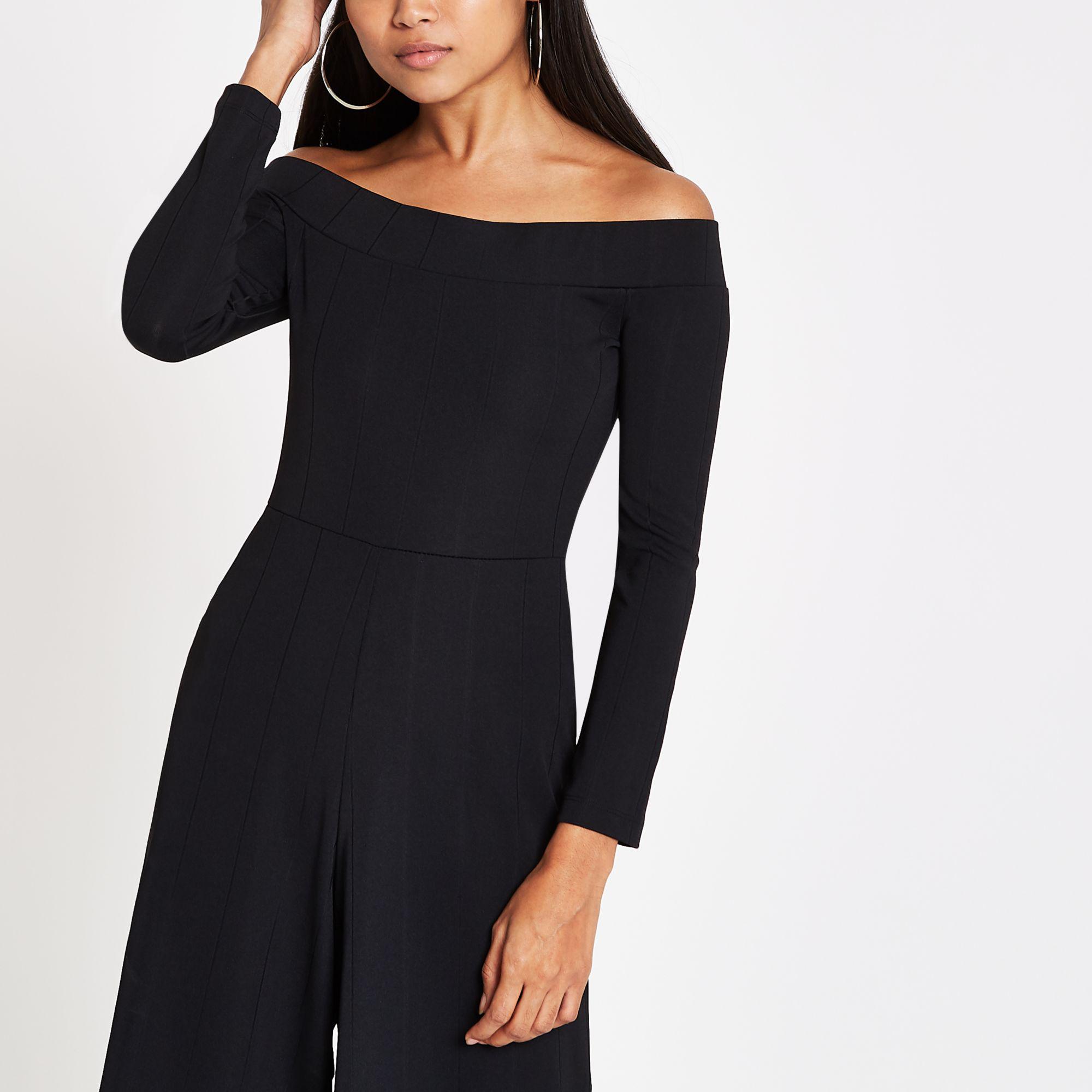 river island black jumpsuit