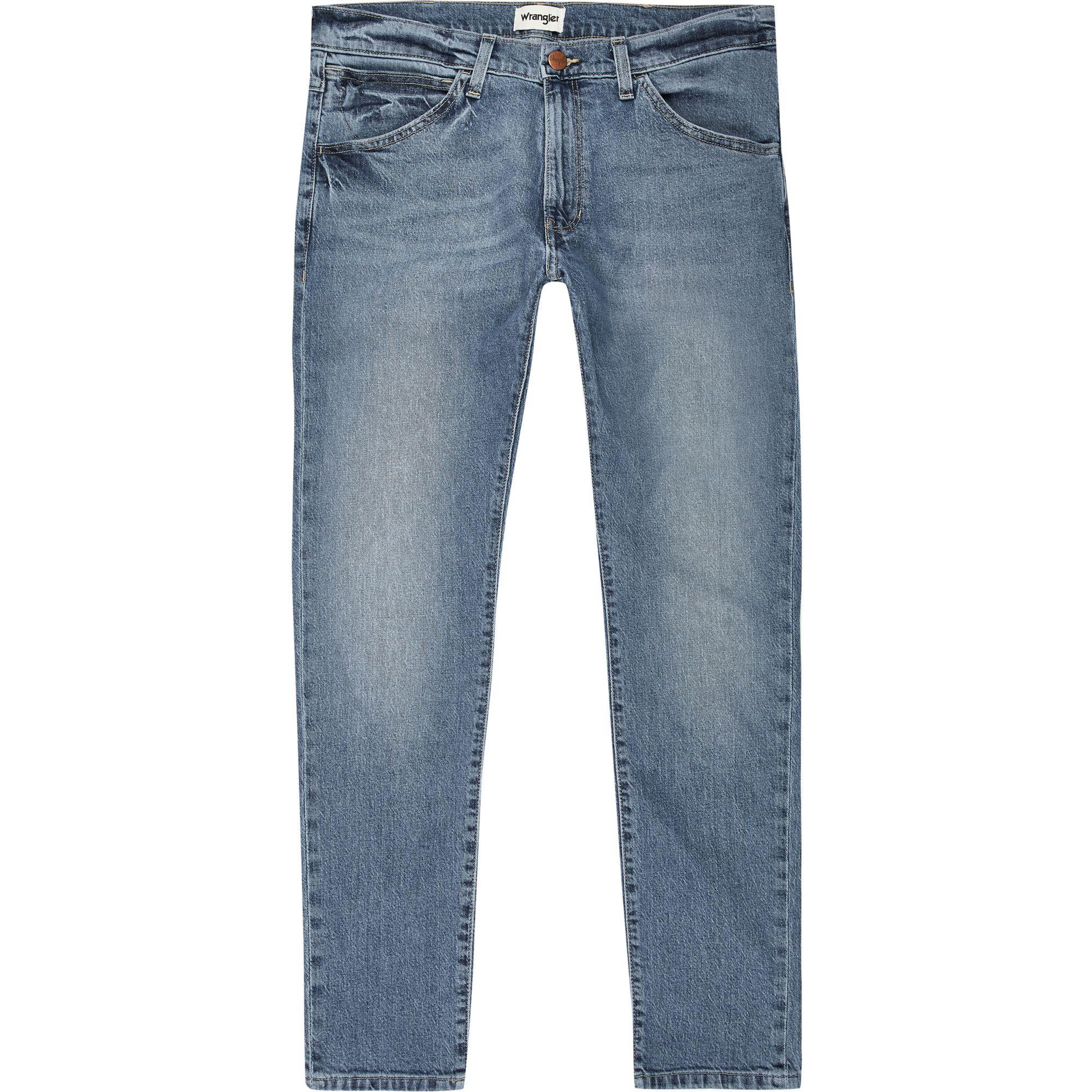 Wrangler Denim River Island Light Skinny Jeans in Blue for Men - Lyst