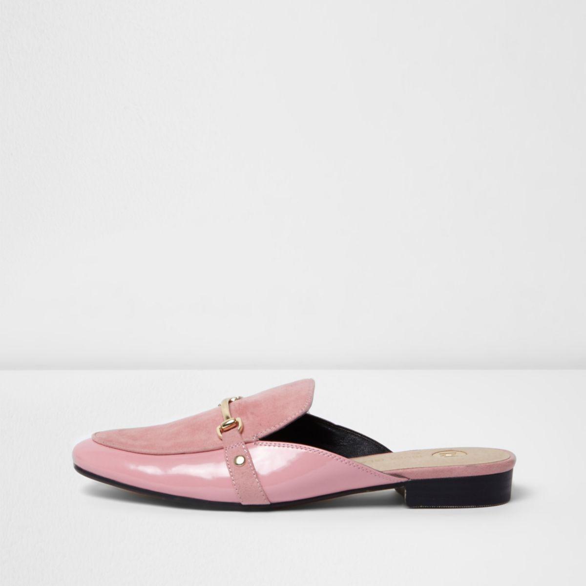 river island backless loafers