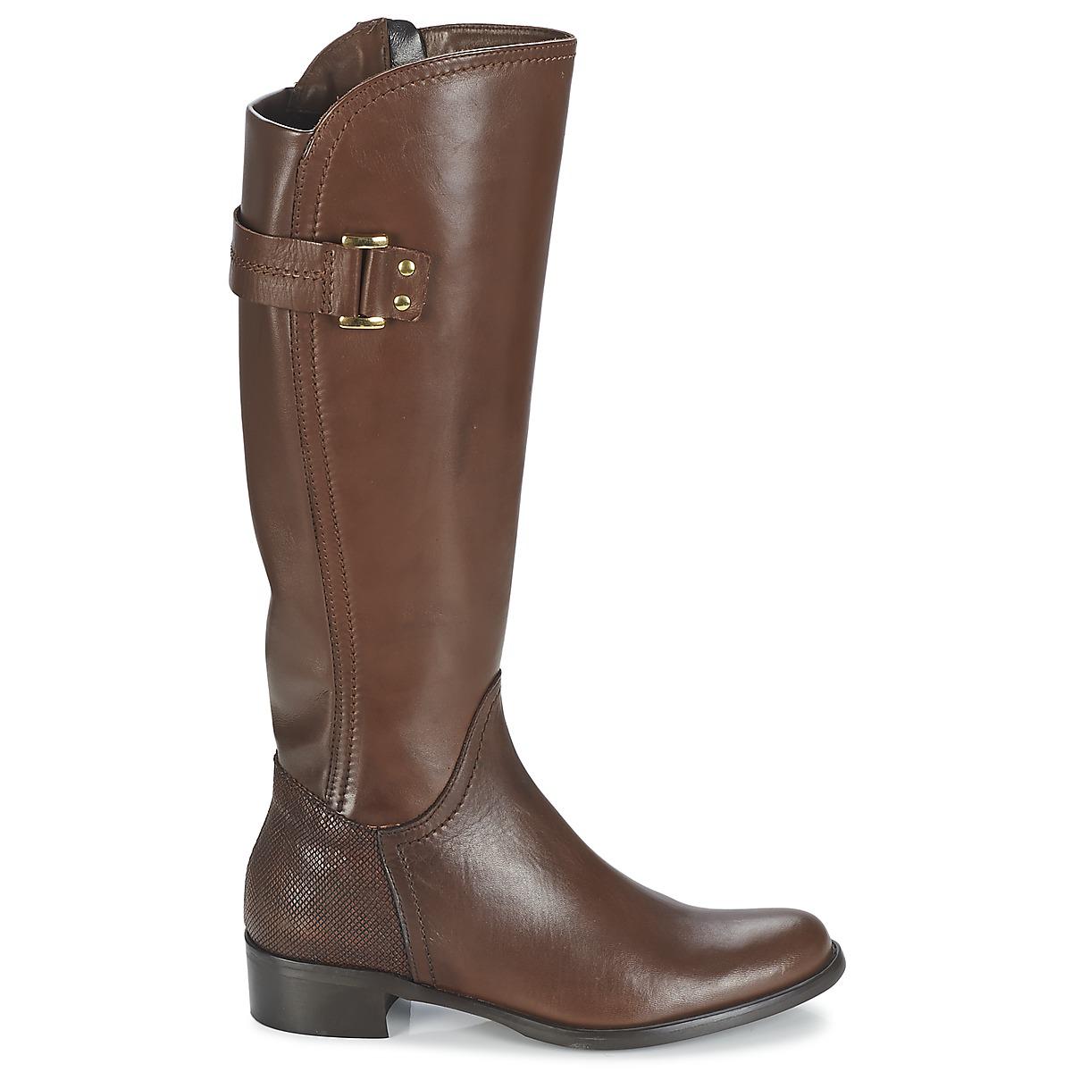 Pelle in Moda Santosa Lyst Boots In High Brown 5FzzarPXcW