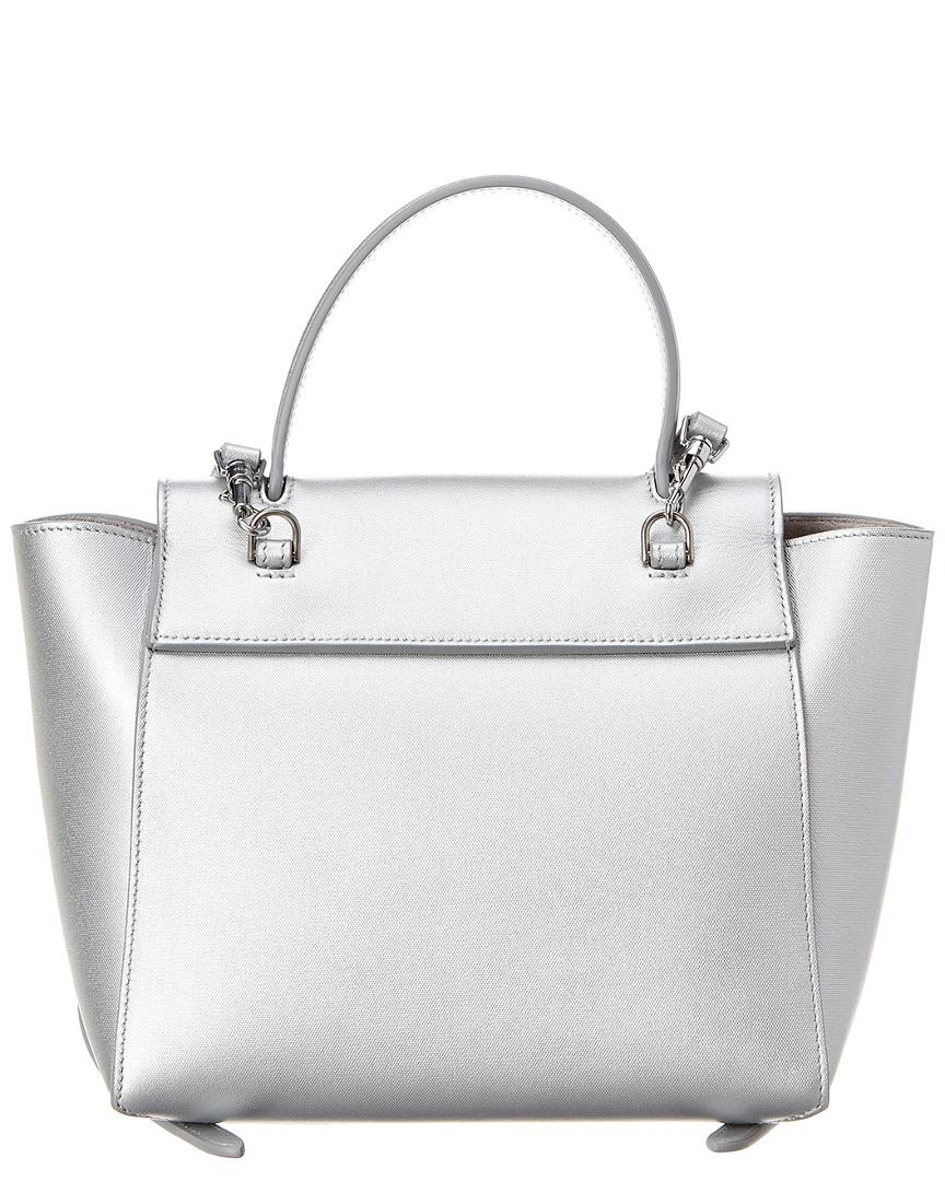 Lyst - Céline Nano Belt Bag Leather Tote in White