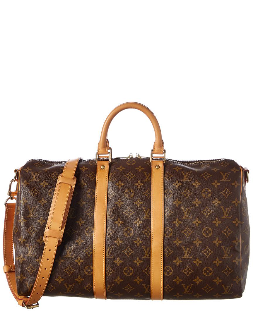 Lyst - Louis Vuitton Monogram Canvas Keepall 45 Bandouliere in Brown