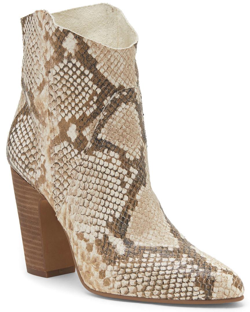 Vince Camuto Women's Creestal Almond Toe Snakeskin - Embossed Leather ...