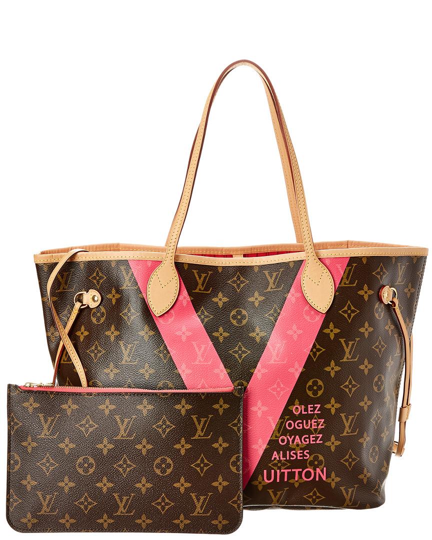 Louis Vuitton Limited Edition Pink V Monogram Canvas Neverfull Mm Nm - Lyst