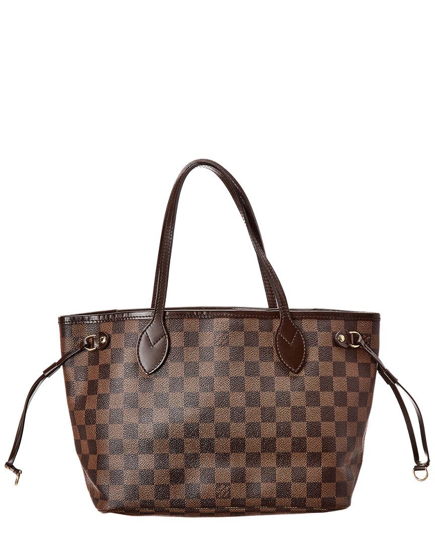 Lyst - Louis Vuitton Damier Ebene Canvas Neverfull Pm in Brown