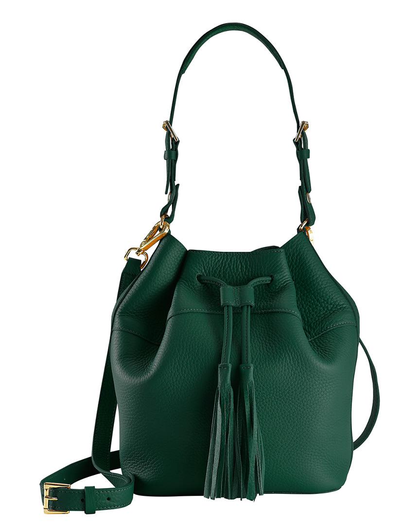 Lyst - Gigi New York Leather Jenn Bucket Bag in Green