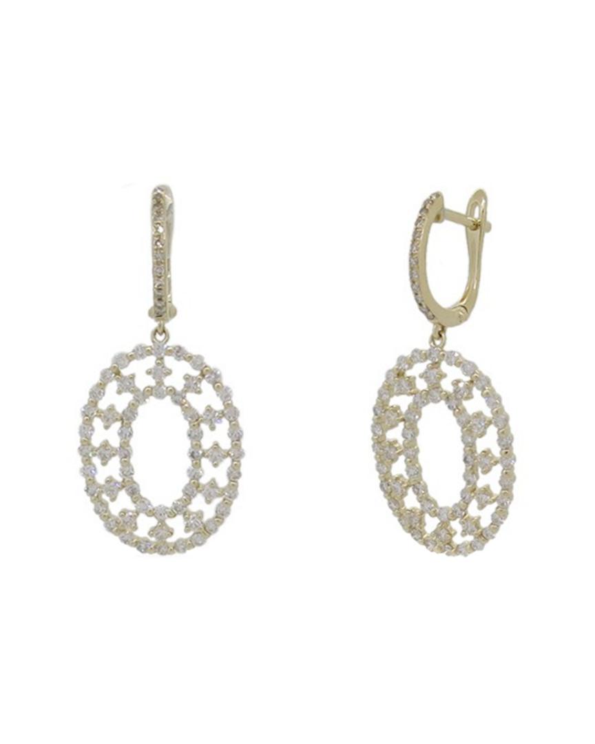 Diana M. Jewels . Fine Jewelry 14k 1.71 Ct. Tw. Diamond Drop Earrings ...